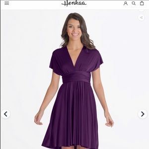 Henkaa Sakura Wrap Dress Mid Length Flowy O/S